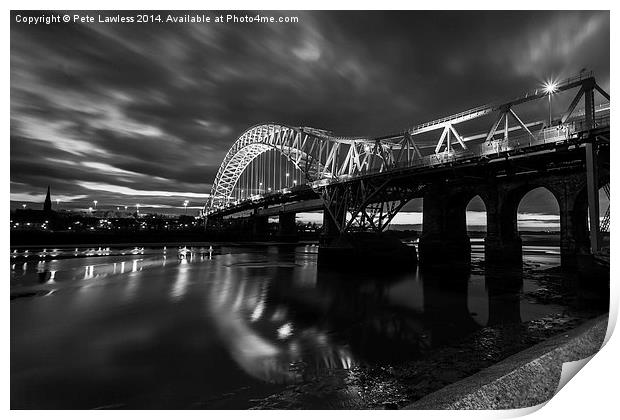  Runcorn Bridge - Silver Jubilee Bridge Print by Pete Lawless