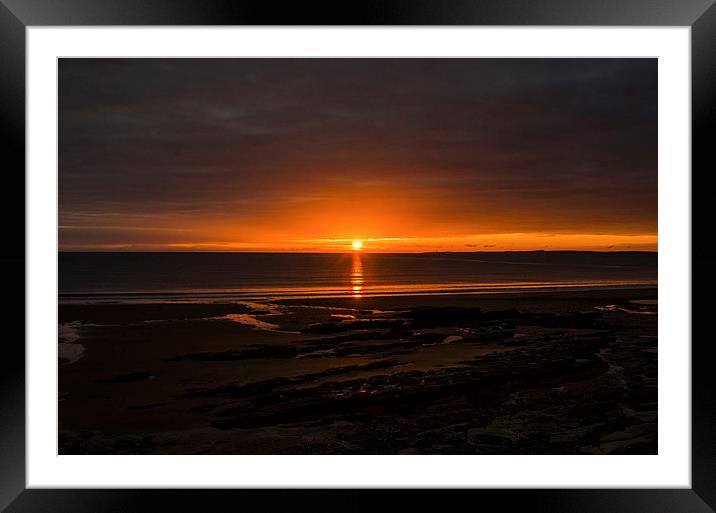  pease at sun rise  Framed Mounted Print by caroline henderson