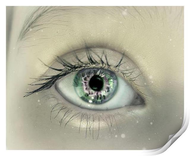 Beauty Is In The Eye Print by Iona Newton