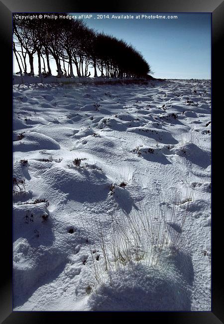 Snow on Exmoor  Framed Print by Philip Hodges aFIAP ,