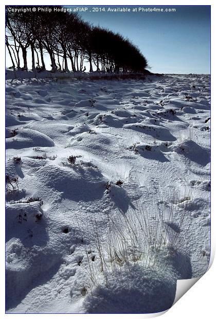 Snow on Exmoor  Print by Philip Hodges aFIAP ,