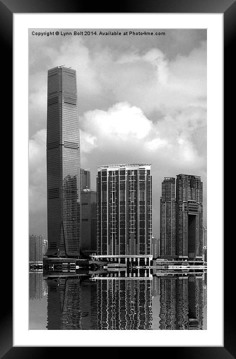  Hong Kongs Tallest Framed Mounted Print by Lynn Bolt