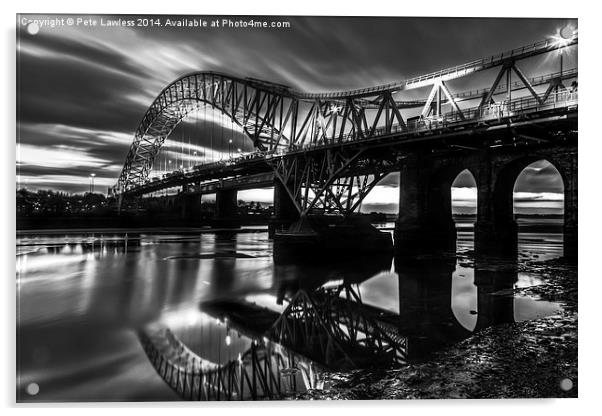 Runcorn Bridge ii  Acrylic by Pete Lawless
