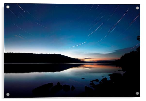  Stars over Loch Awe Acrylic by Chris Griffin