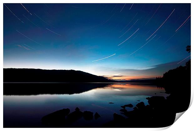  Stars over Loch Awe Print by Chris Griffin
