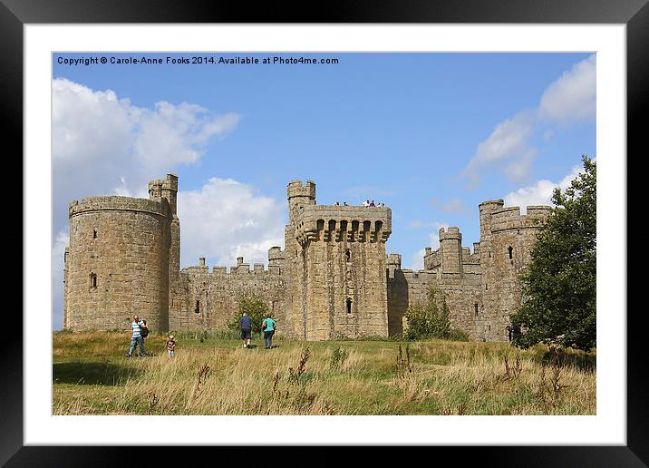  Bodiam Castle Framed Mounted Print by Carole-Anne Fooks