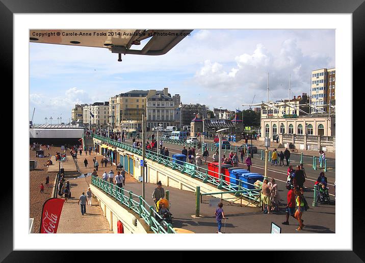  Brighton Foreshore From The Ferris Wheel Framed Mounted Print by Carole-Anne Fooks