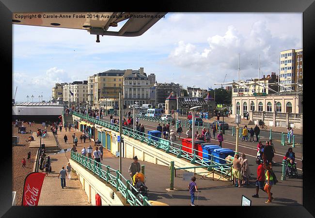  Brighton Foreshore From The Ferris Wheel Framed Print by Carole-Anne Fooks