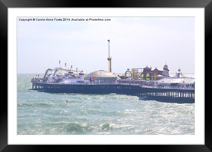  Brighton Pier From The Ferris Wheel Framed Mounted Print by Carole-Anne Fooks