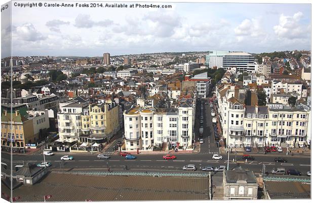    Brighton From The Ferris Wheel Canvas Print by Carole-Anne Fooks
