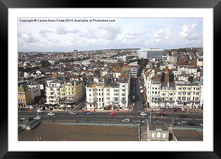    Brighton From The Ferris Wheel Framed Mounted Print by Carole-Anne Fooks