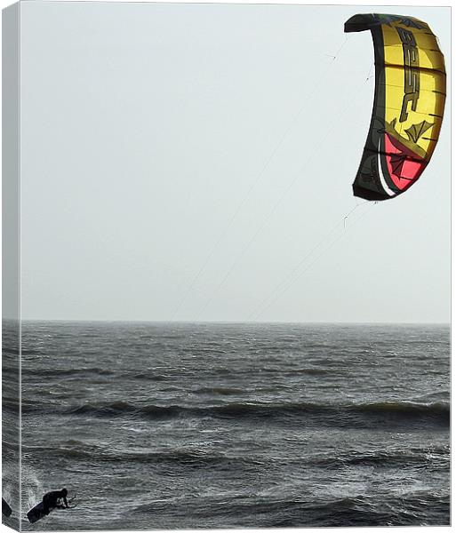 Kite-surfin. Canvas Print by allen martin