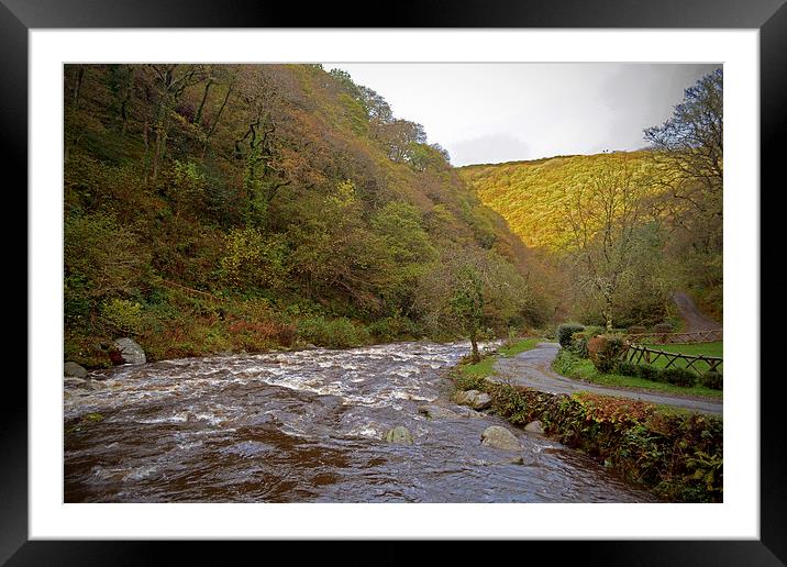The East Lyn at Watersmeet  Framed Mounted Print by graham young