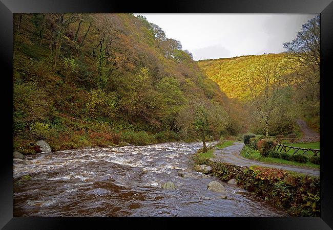 The East Lyn at Watersmeet  Framed Print by graham young