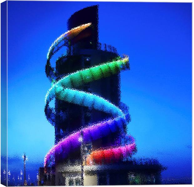  Impressions of Redcar Beacon at dusk Canvas Print by Rob Smith