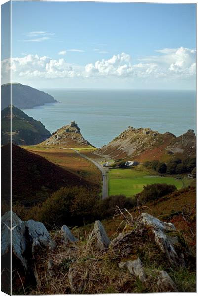 The Valley of Rocks  Canvas Print by graham young