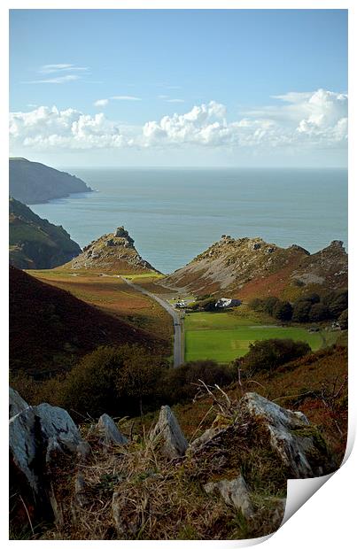 The Valley of Rocks  Print by graham young