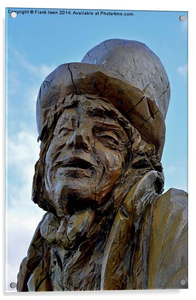 Llandudno's Tree carving of The Mad Hatter Acrylic by Frank Irwin