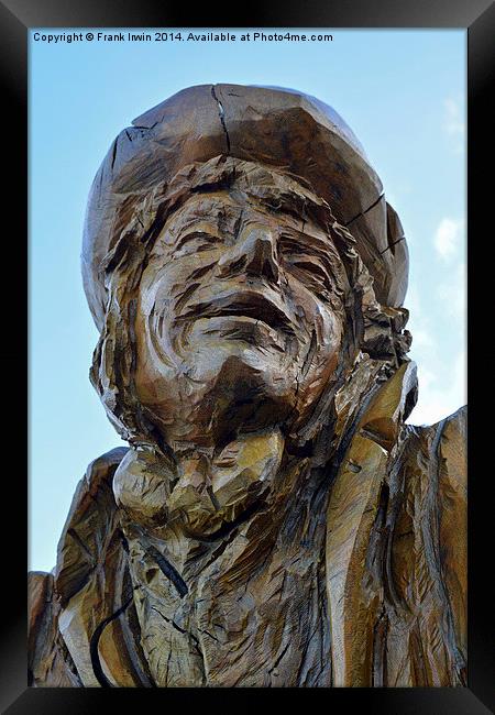 Llandudno's Tree carving of The Mad Hatter Framed Print by Frank Irwin