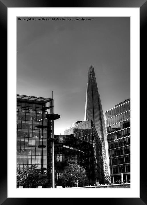 The Shard Framed Mounted Print by Chris Day