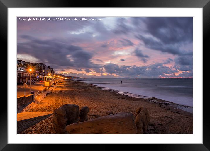  Seafront at Dawn Framed Mounted Print by Phil Wareham