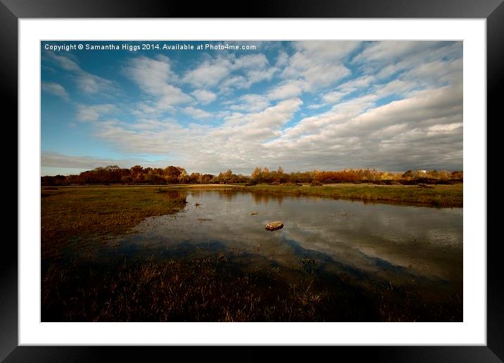  Greenham Common - Autumn Framed Mounted Print by Samantha Higgs