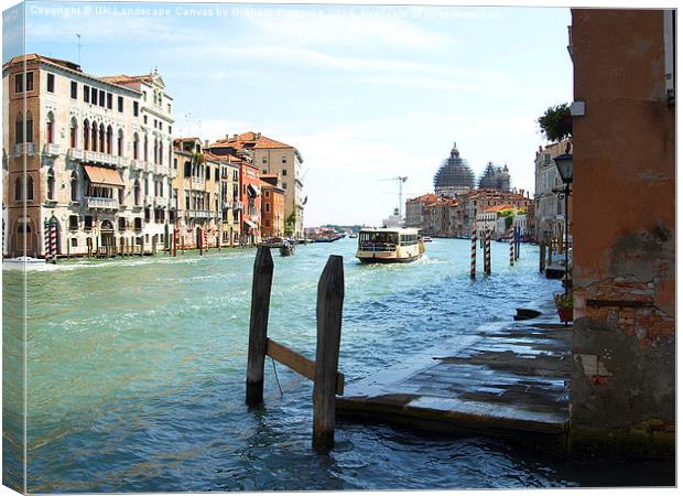  Grand Canal, Venice Canvas Print by Graham Custance