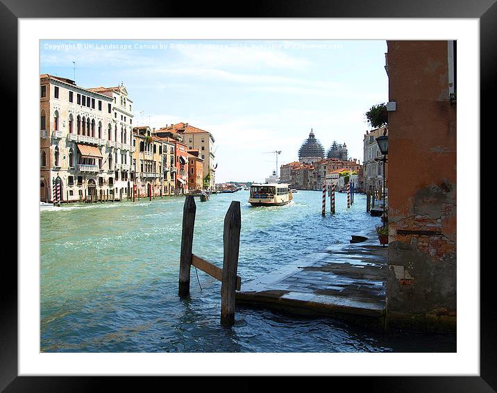 Grand Canal, Venice Framed Mounted Print by Graham Custance