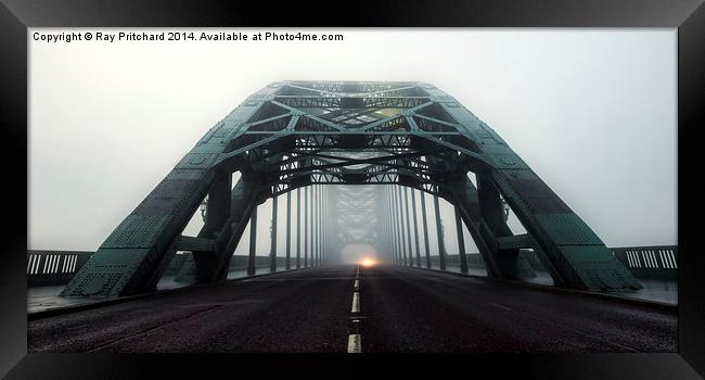Fog on the Tyne Bridge Framed Print by Ray Pritchard