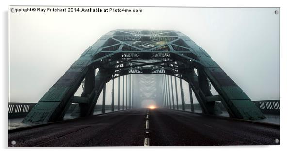 Fog on the Tyne Bridge Acrylic by Ray Pritchard