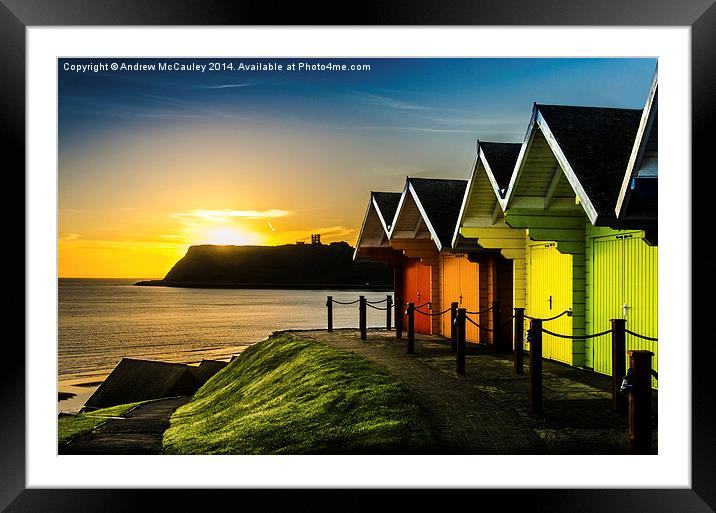  Chalet Sunrise Framed Mounted Print by Andrew McCauley