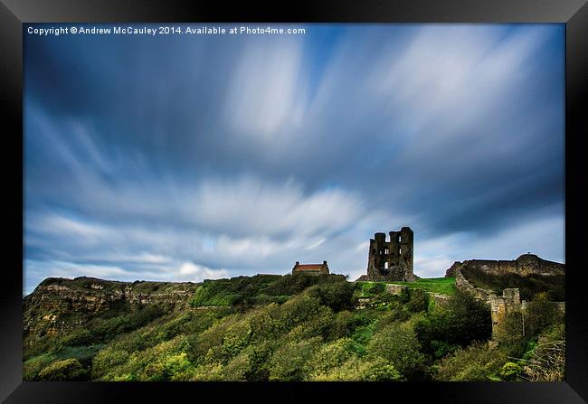  Scarborough Castle Framed Print by Andrew McCauley