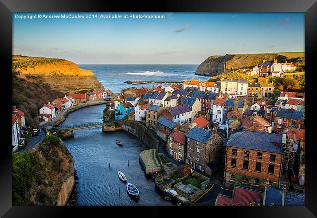  Staithes  Framed Print by Andrew McCauley