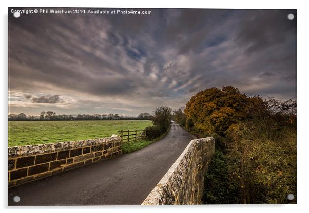  Mill Lane, Wimborne Dorset. Acrylic by Phil Wareham