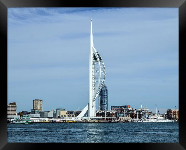  spinnaker tower Framed Print by nick wastie