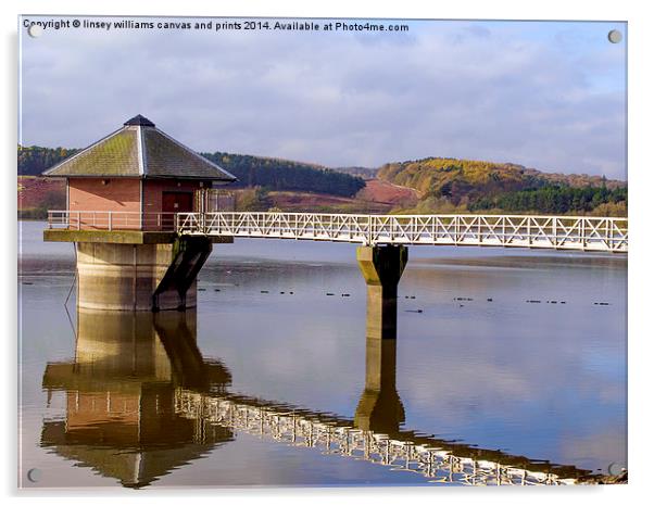 Cropston Reservoir, Leicestershire 2 Acrylic by Linsey Williams