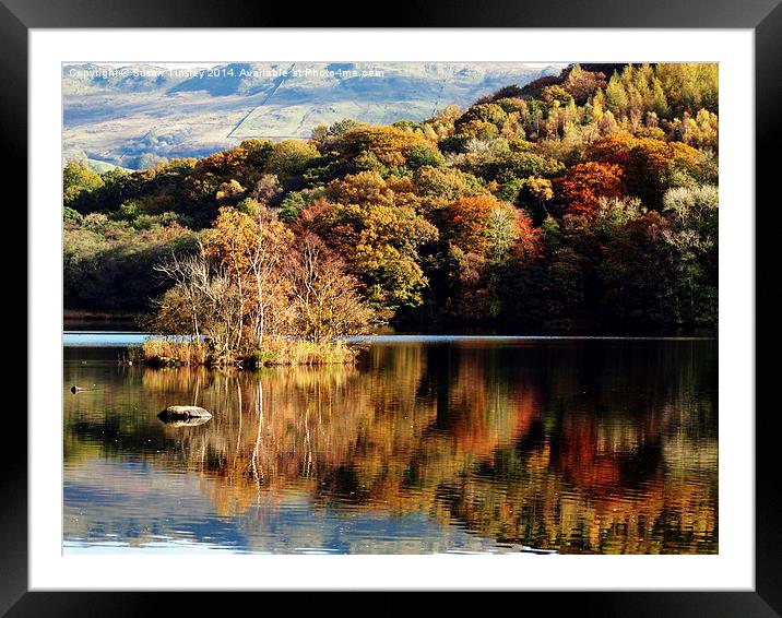 Rydal Water Framed Mounted Print by Susan Tinsley