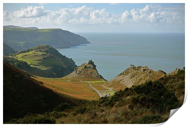 The Valley of Rocks  Print by graham young