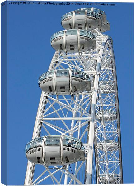  The London Eye Canvas Print by Colin Williams Photography