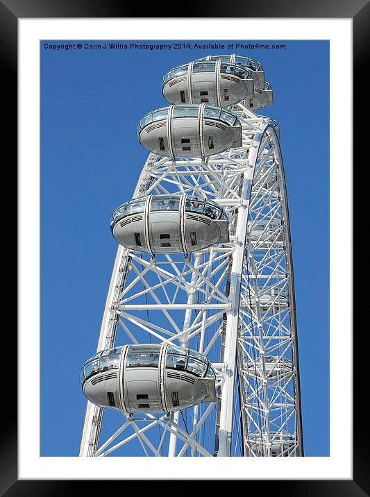  The London Eye Framed Mounted Print by Colin Williams Photography