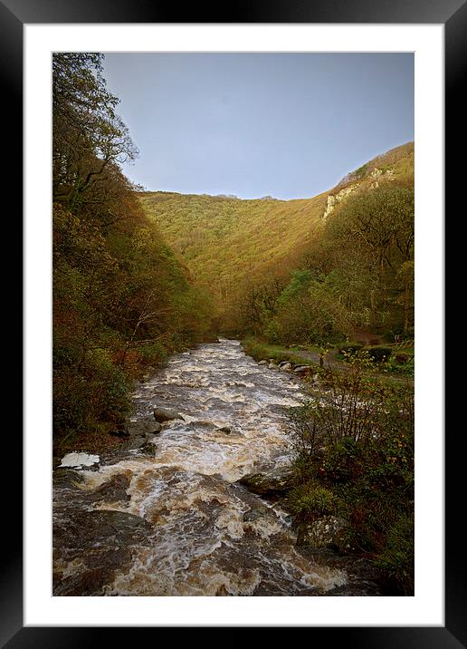 The East Lyn Valley in Autumn  Framed Mounted Print by graham young