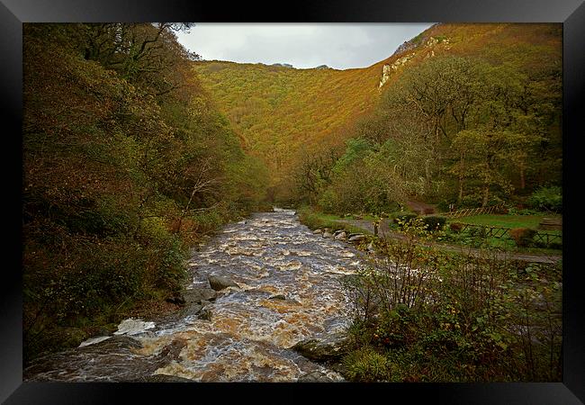 Autumn at Watersmeet  Framed Print by graham young