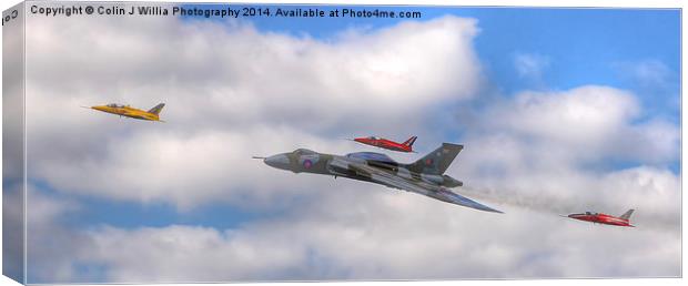  Avro Vulcan And The Gnat Display Team Dunsfold 2 Canvas Print by Colin Williams Photography