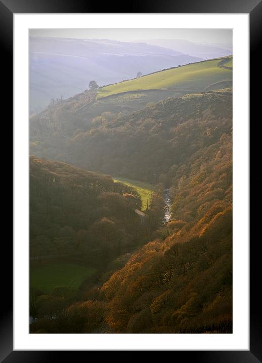 Autumn mist on Exmoor  Framed Mounted Print by graham young