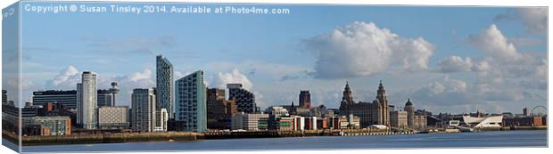 Liverpool skyline Canvas Print by Susan Tinsley