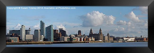 Liverpool skyline Framed Print by Susan Tinsley