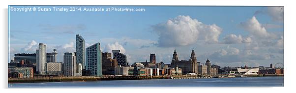 Liverpool skyline Acrylic by Susan Tinsley