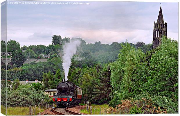  Classic Scottish Steam Train Canvas Print by Kevin Askew
