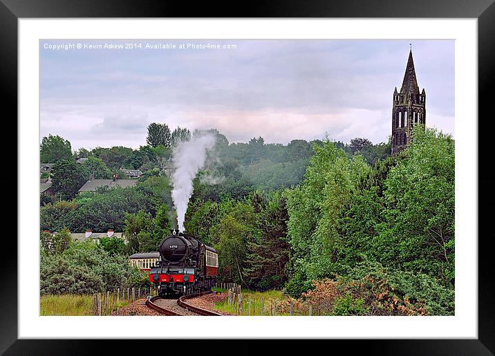  Classic Scottish Steam Train Framed Mounted Print by Kevin Askew
