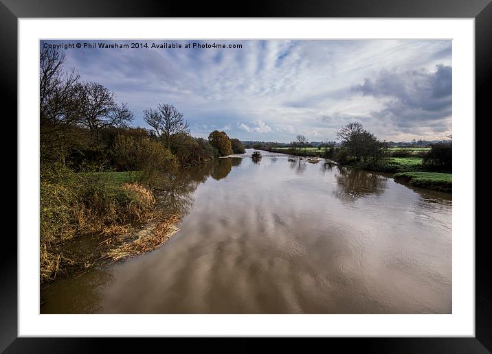  River Stour, Pamphill, Dorset Framed Mounted Print by Phil Wareham